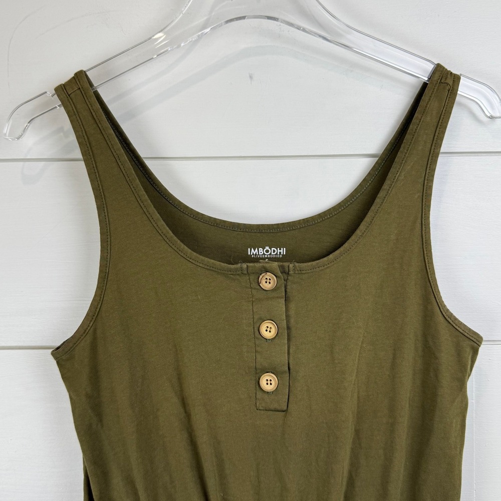 IMBODHI GO TO ELLA Romper Sleeveless WOMEN Small MOSS LIGHTWEIGHT COMFORT USA - Picture 4 of 11